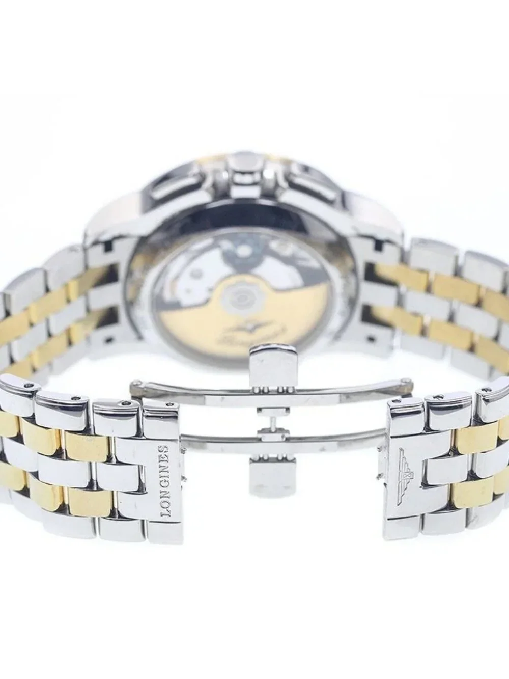 LONGINES Flagship L4.803.3 Chronograph Gold Dial Automatic Men's Watch_963265